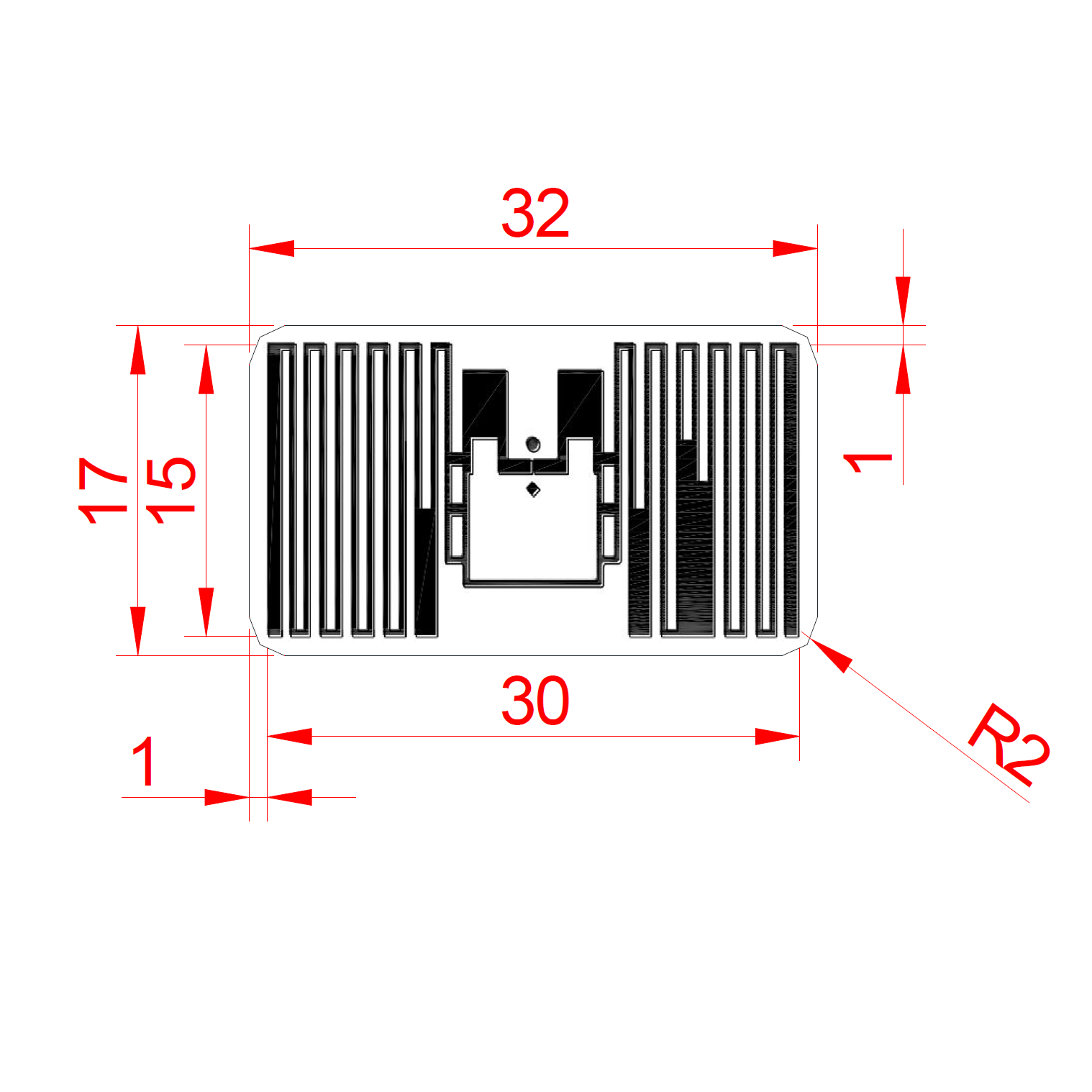 IMPINJ M830 RFID Sticker supports GEN2X - SeeMore FL3217m