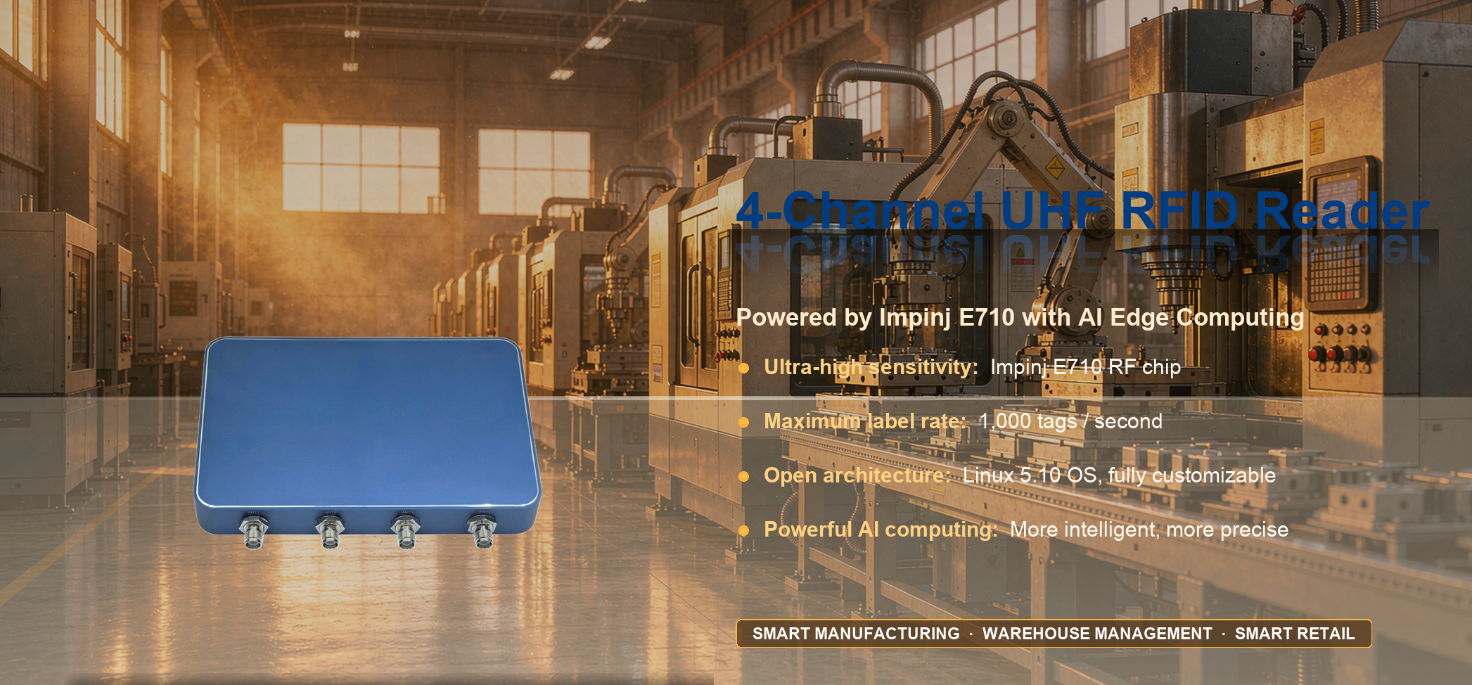 4-Channel UHF RFID Reader
